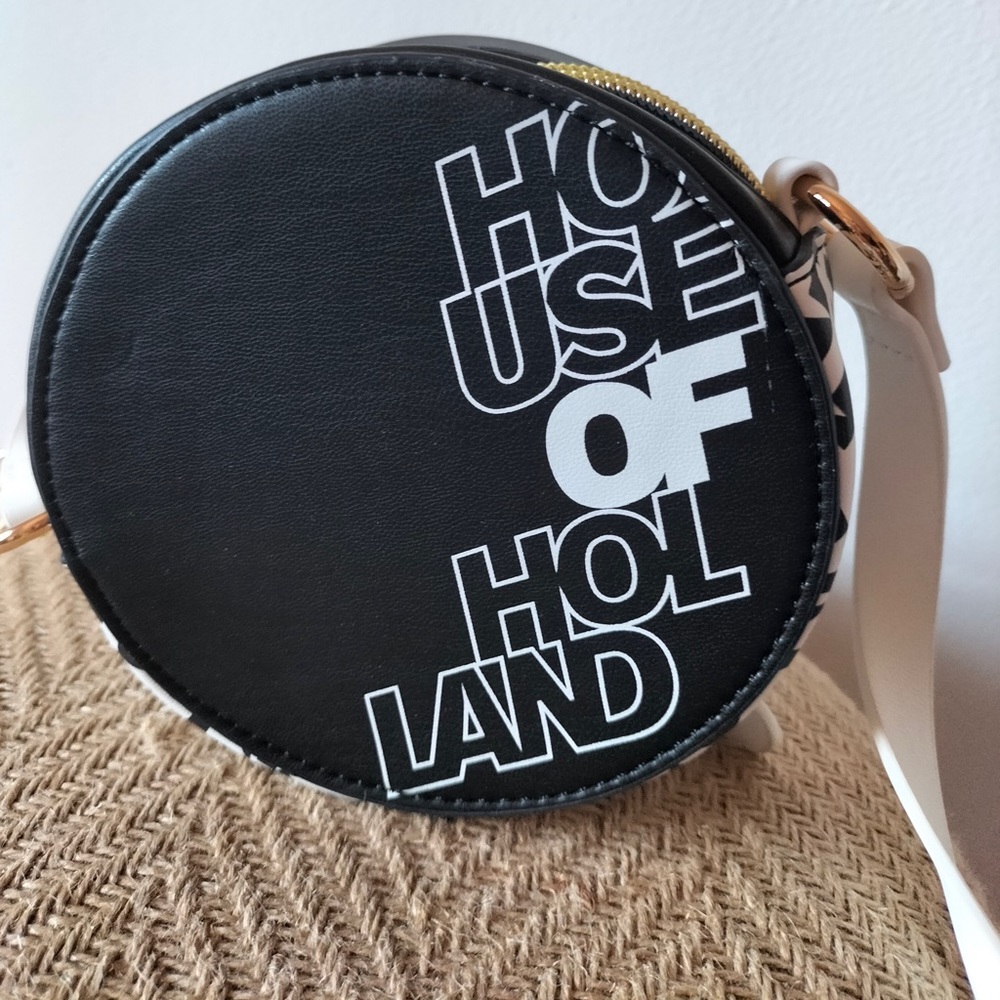 House of holland black and white mini purse